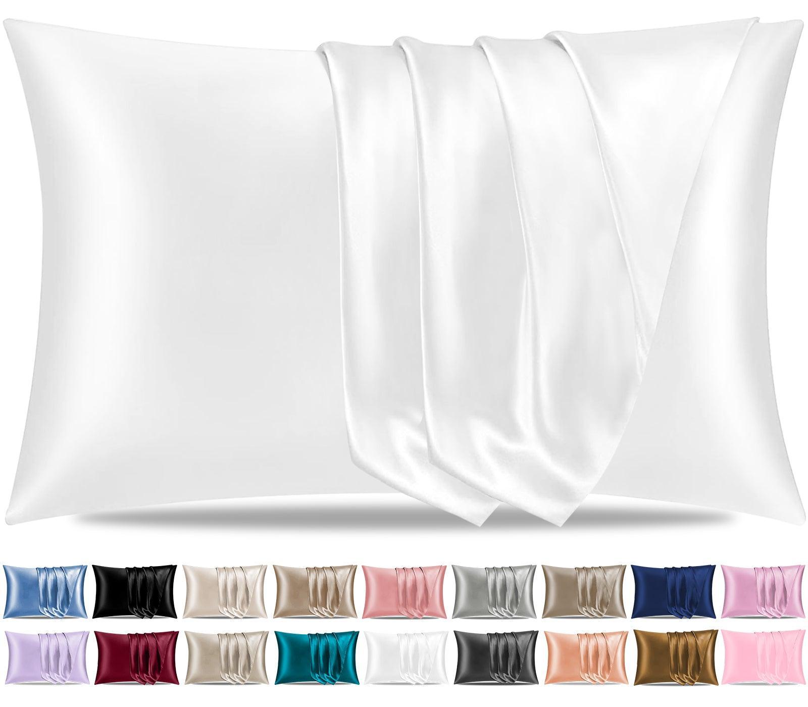 Satin Silk Pillowcase-White - Pamposh