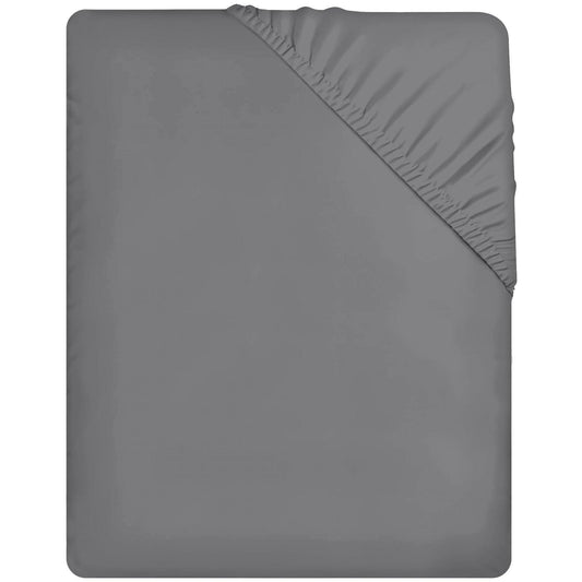 Fitted Sheet-Grey - Pamposh