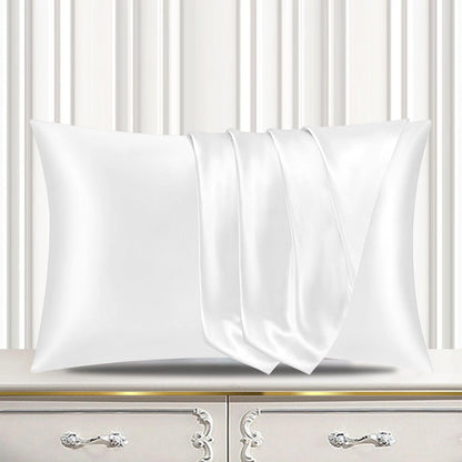 Satin Silk Pillowcase-White - Pamposh