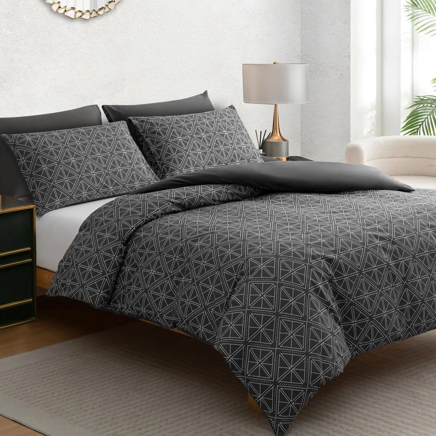 Pamposh Duvet Cover Set-Diamonds - Pamposh