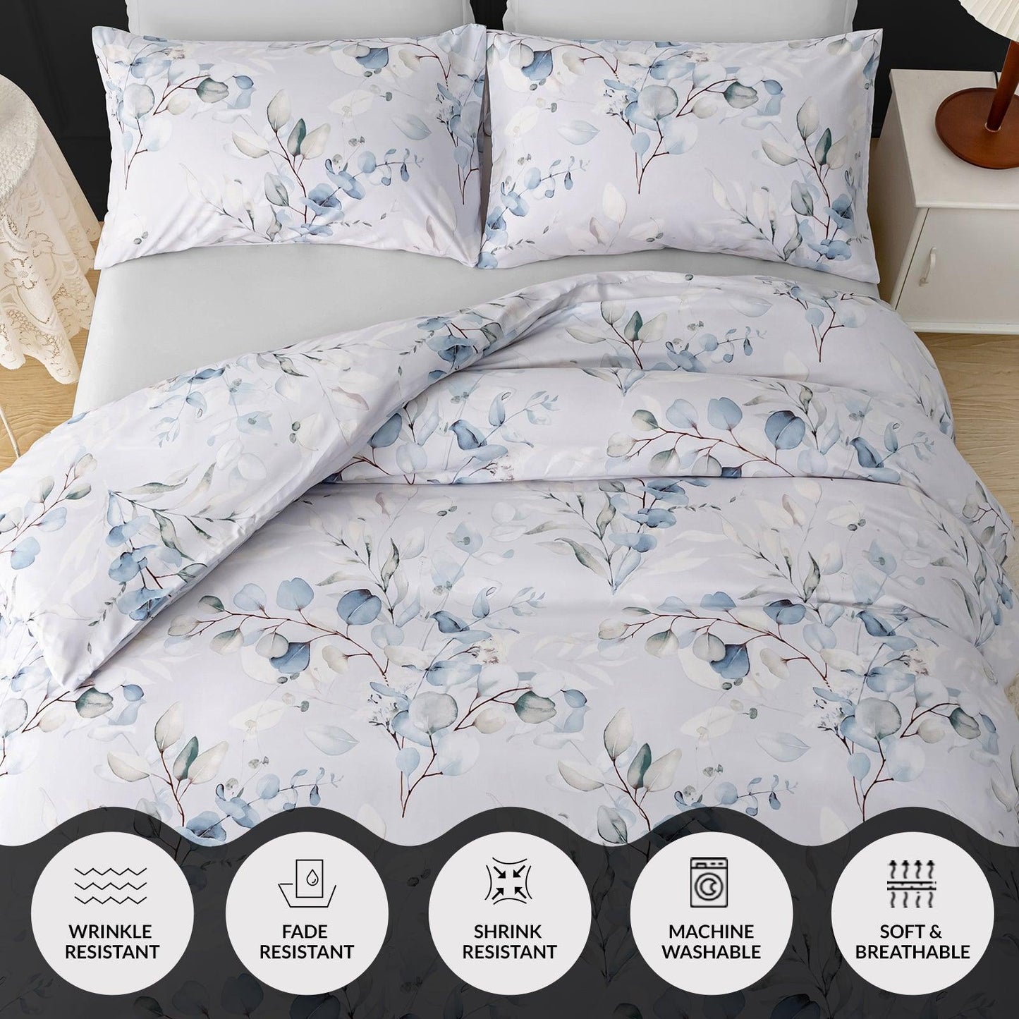 Lazzaro Duvet Cover Set-Gizmo Floral - Pamposh