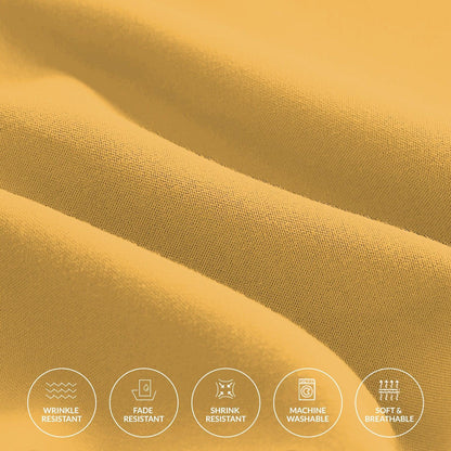 Microfiber Pillowcase-Gold - Pamposh