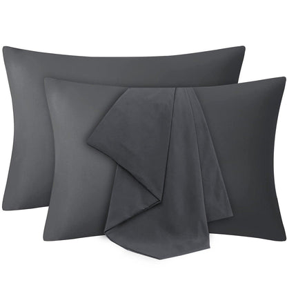 Microfiber Pillowcase-Charcoal - Pamposh