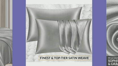 Satin Silk Pillowcase-Brown