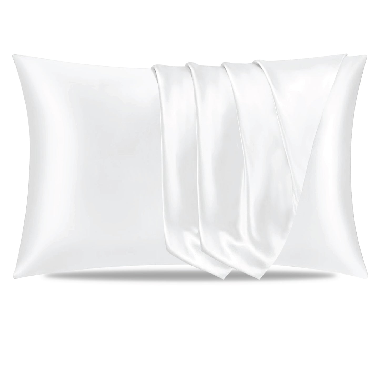 Satin Silk Pillowcase-White Pamposh