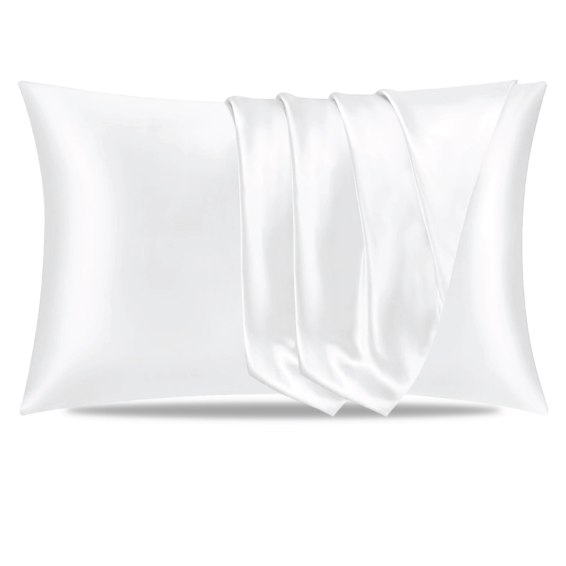 Satin Silk Pillowcase-White Pamposh