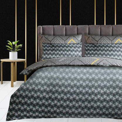 Lazzaro Duvet Cover Set-Chevron - Pamposh