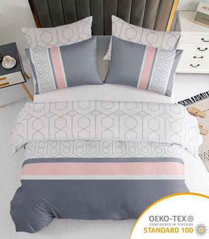 Pamposh Duvet Cover Set-Hexagon - Pamposh