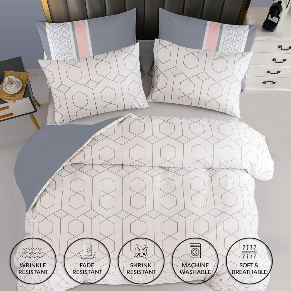 Pamposh Duvet Cover Set-Hexagon - Pamposh