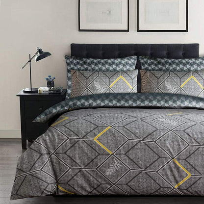 Lazzaro Duvet Cover Set-Chevron - Pamposh